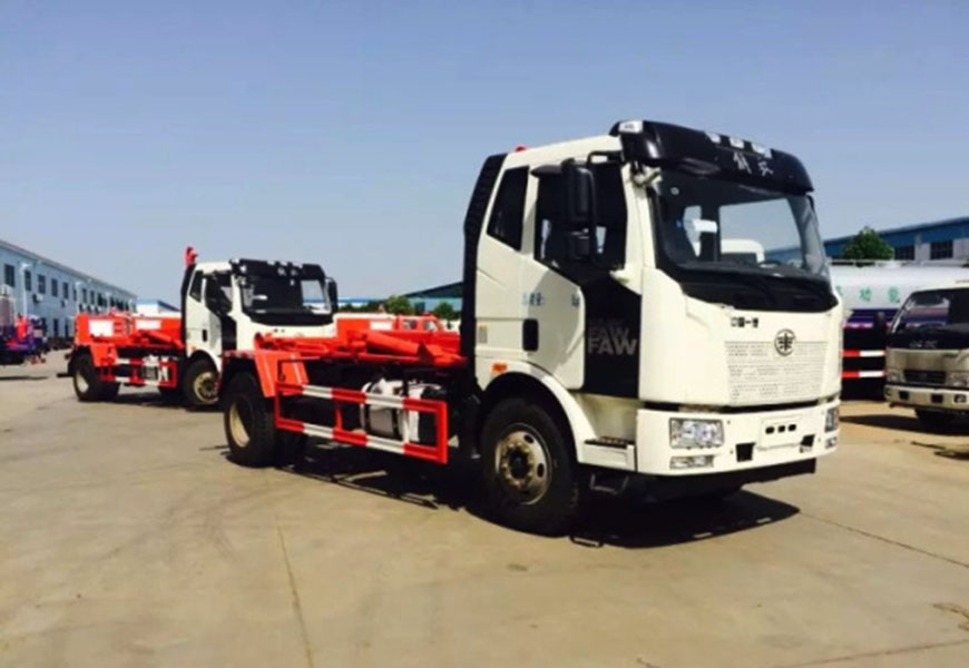 解放J6車廂可卸式垃圾車 國(guó)六